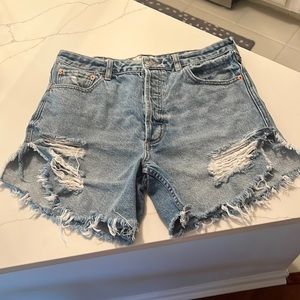 Free People Jean Shorts